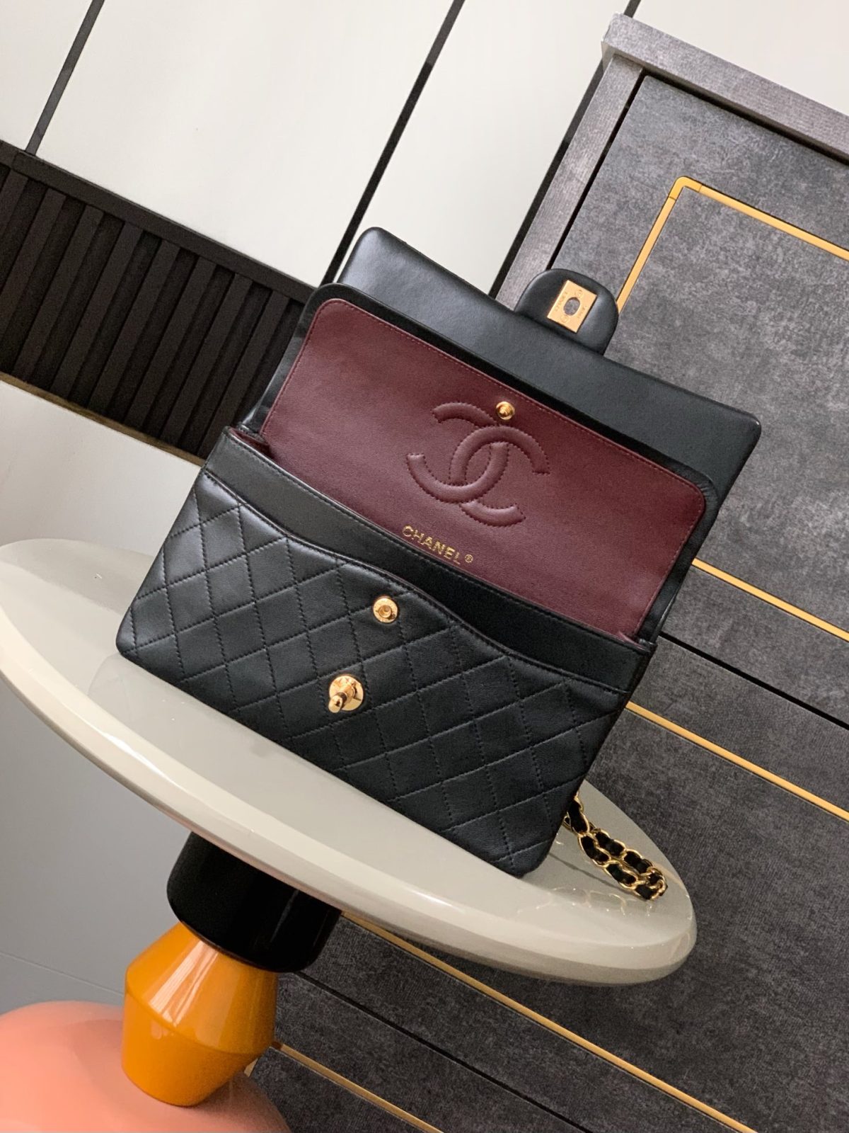 Chanel Classic Flap Sheepskin Bag - Image 6