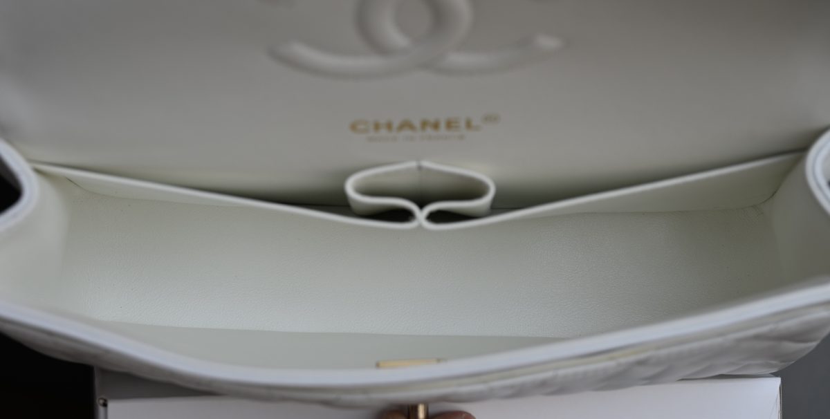 Chanel Classic Flap Caviar Bag - Image 9