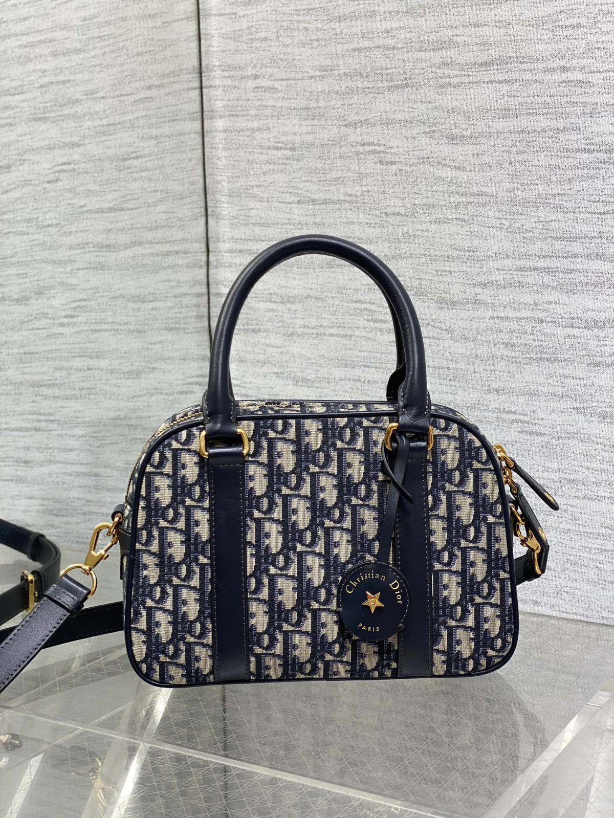 Dior Medium D-Vibe Bowling Bag - Image 1