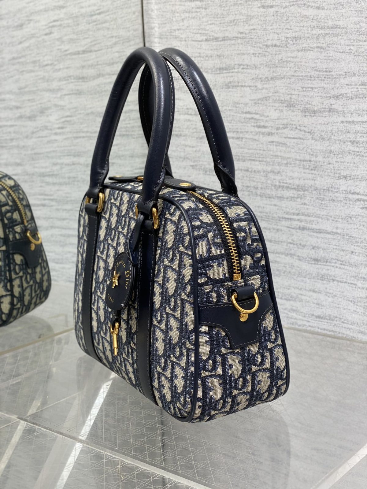 Dior Medium D-Vibe Bowling Bag - Image 4
