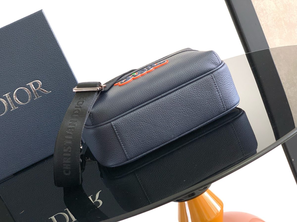 DIOR AND KAWS Mini Rider 2.0 Zipped Messenger Bag - Image 4