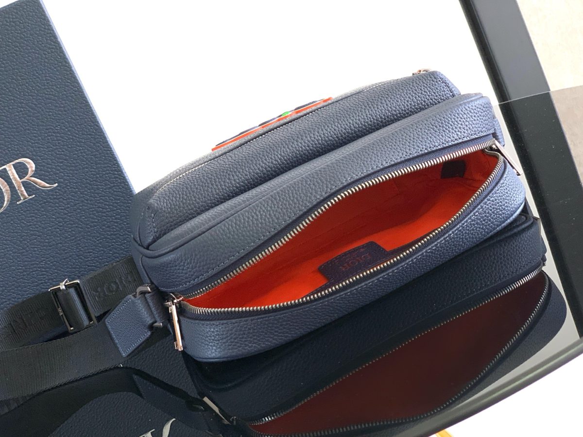DIOR AND KAWS Mini Rider 2.0 Zipped Messenger Bag - Image 8