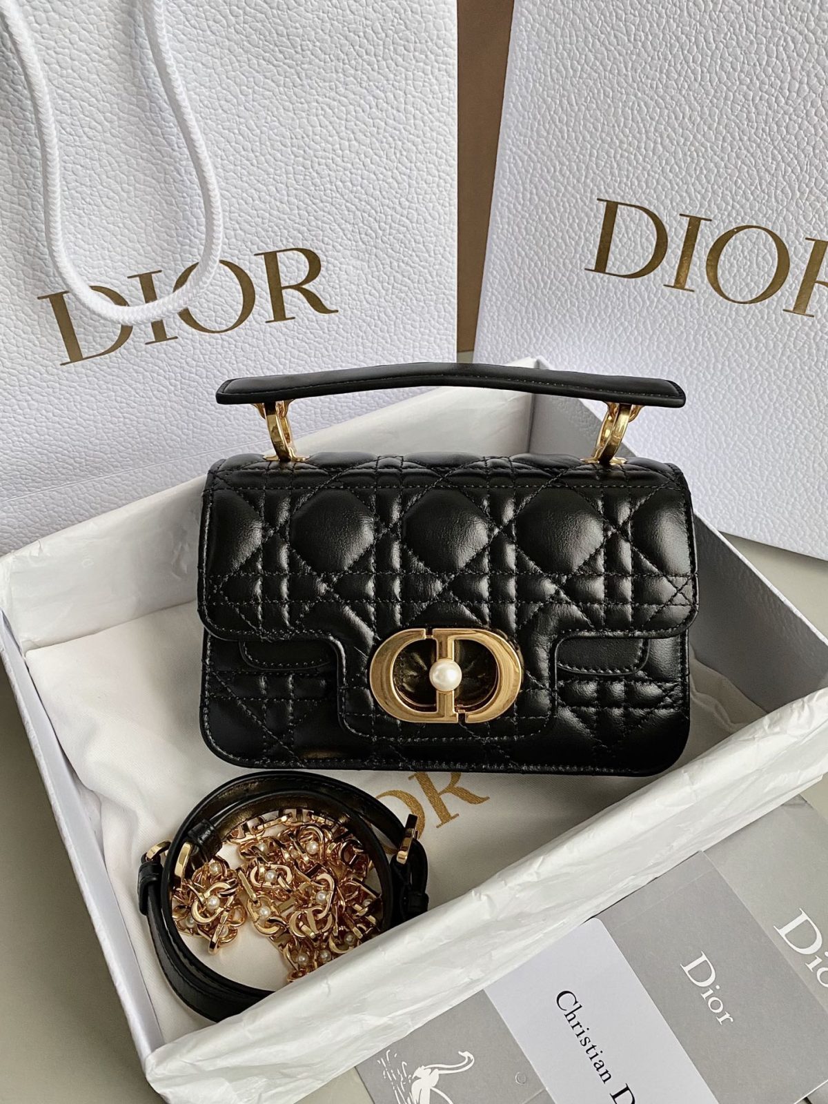 Mini Dior Jolie Top Handle Bag - Image 1