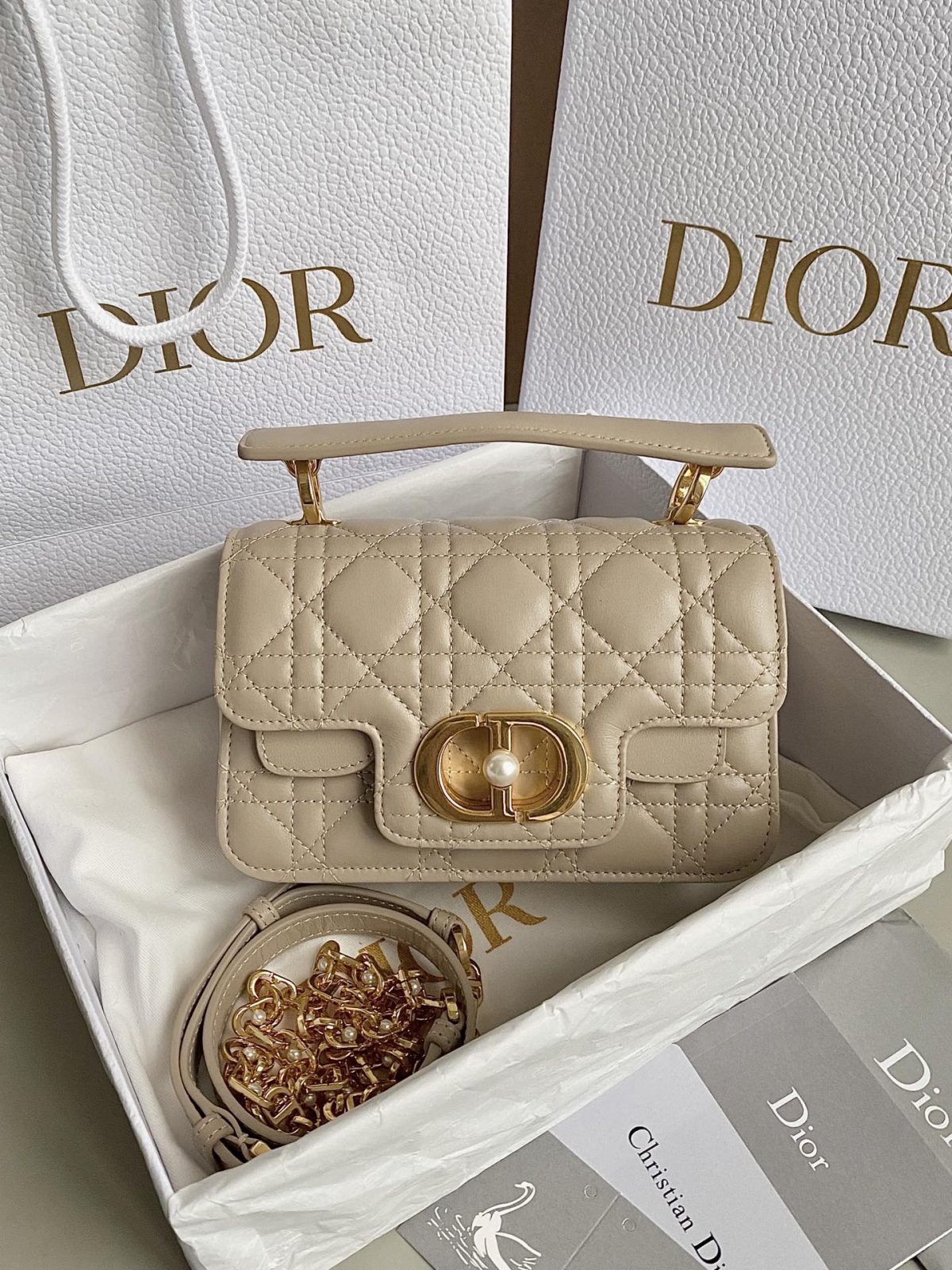 Mini Dior Jolie Top Handle Bag - Image 1