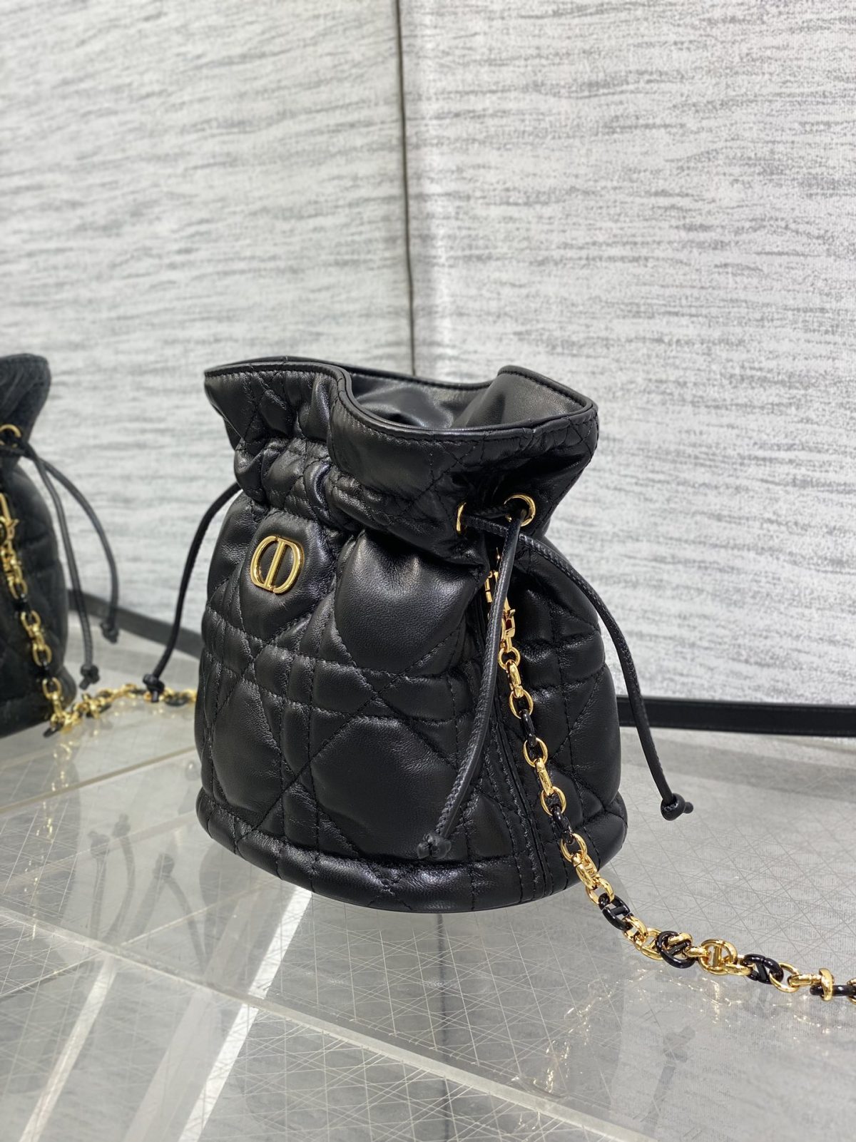 Miss Caro Mini Bucket Bag with Drawstring - Image 4