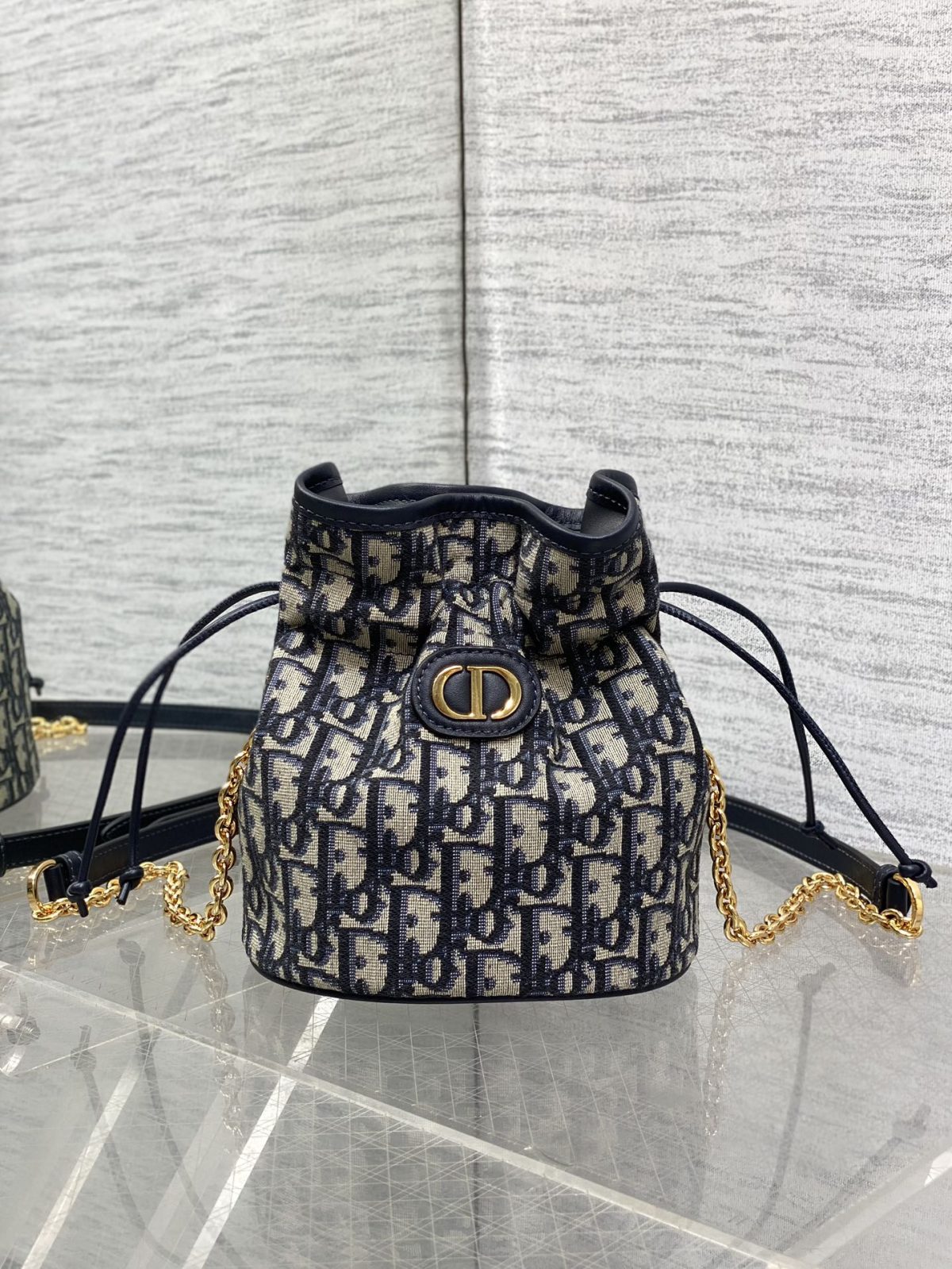 Miss Caro Mini Bucket Bag with Drawstring - Image 1