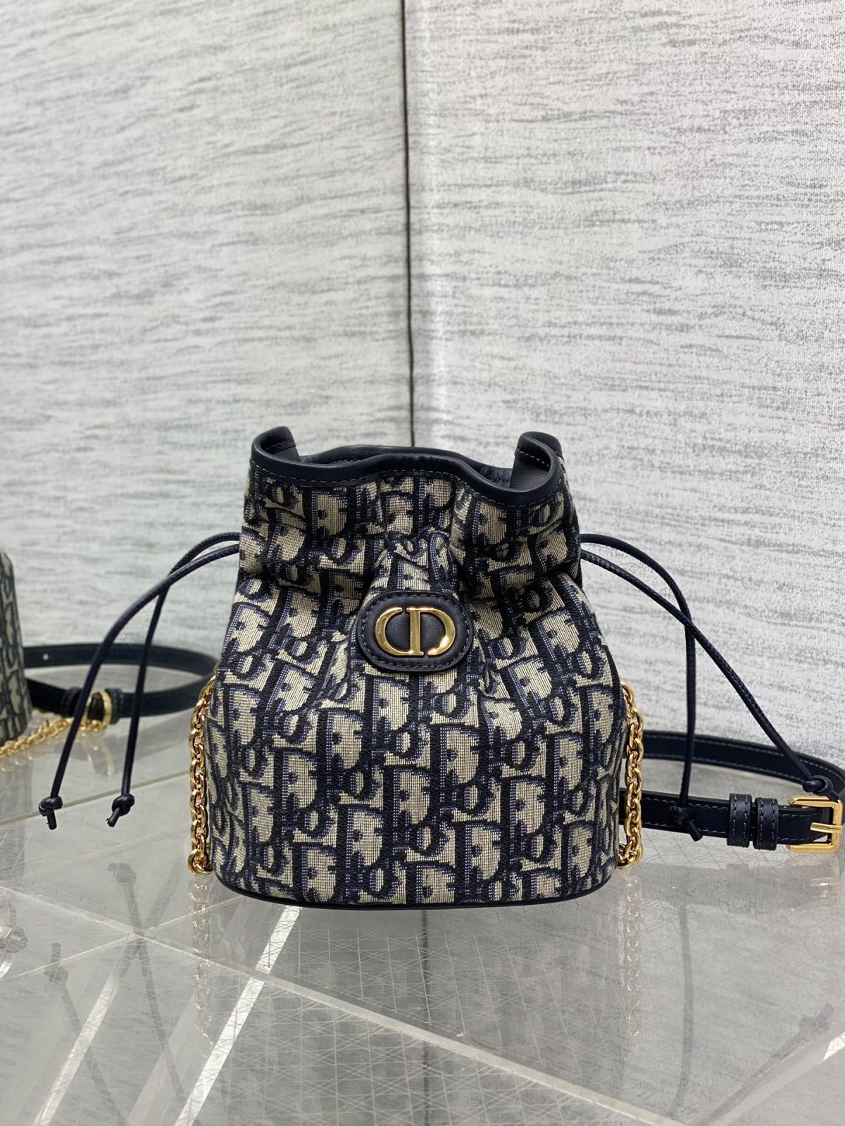 Miss Caro Mini Bucket Bag with Drawstring - Image 2