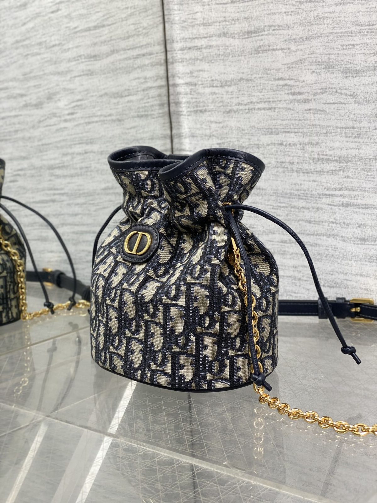 Miss Caro Mini Bucket Bag with Drawstring - Image 3