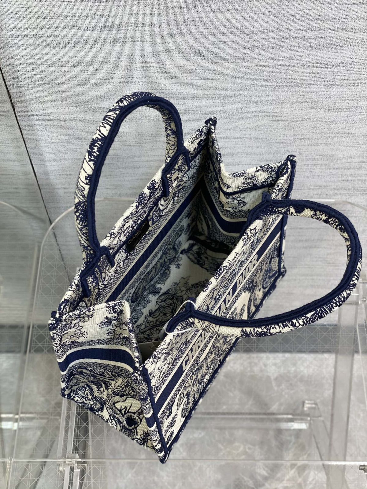 Small Dior Book Tote Bag - Image 8