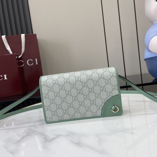 Gucci Emblem Wallet With Leather Strap