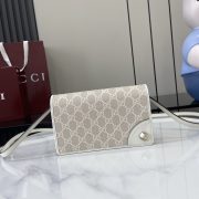 Gucci Emblem Wallet With Leather Strap