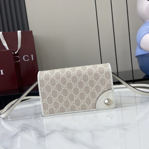 Gucci Emblem Wallet With Leather Strap