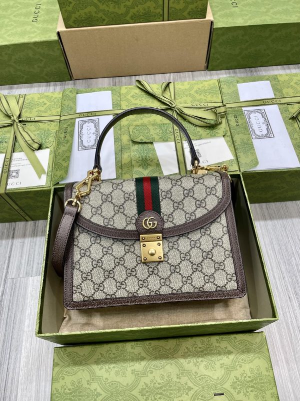 Gucci Ophidia Medium Top Handle Bag