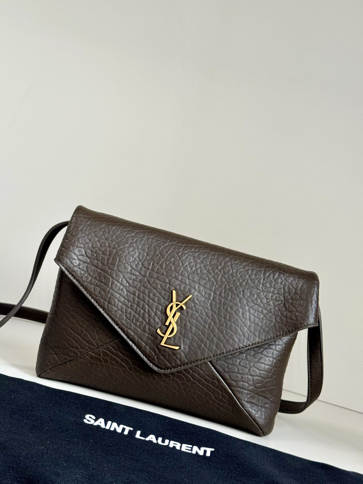Yves Saint Laurent Cassandre Envelope Messenger In Lambskin - Image 1