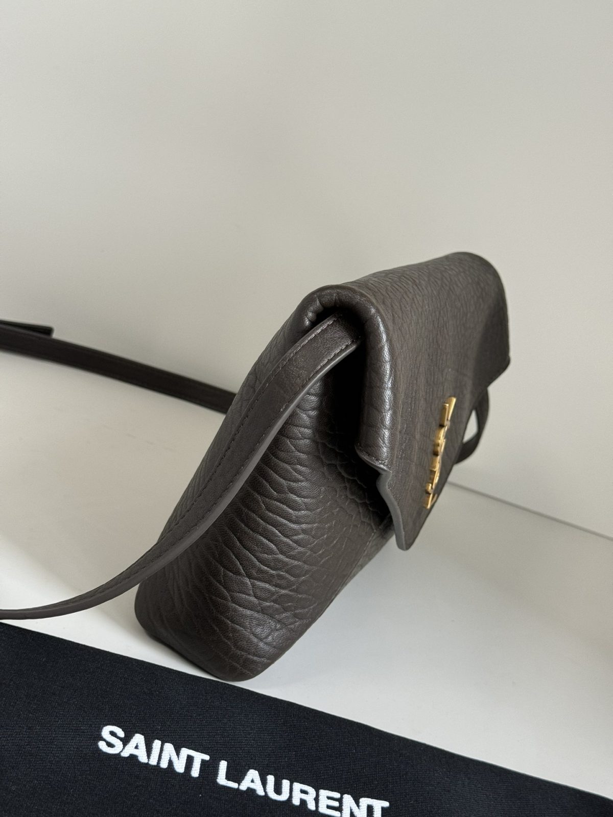 Yves Saint Laurent Cassandre Envelope Messenger In Lambskin - Image 3