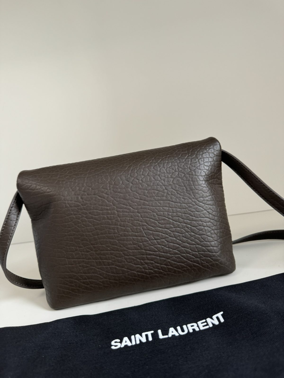 Yves Saint Laurent Cassandre Envelope Messenger In Lambskin - Image 6