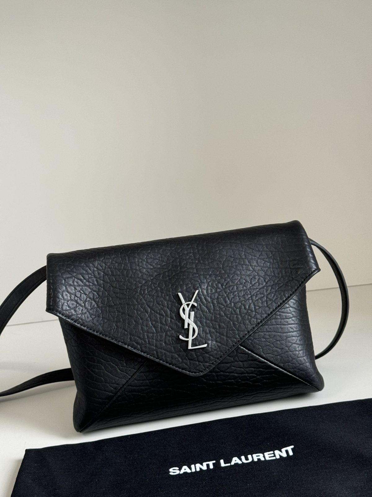 Yves Saint Laurent Cassandre Envelope Messenger In Lambskin - Image 1