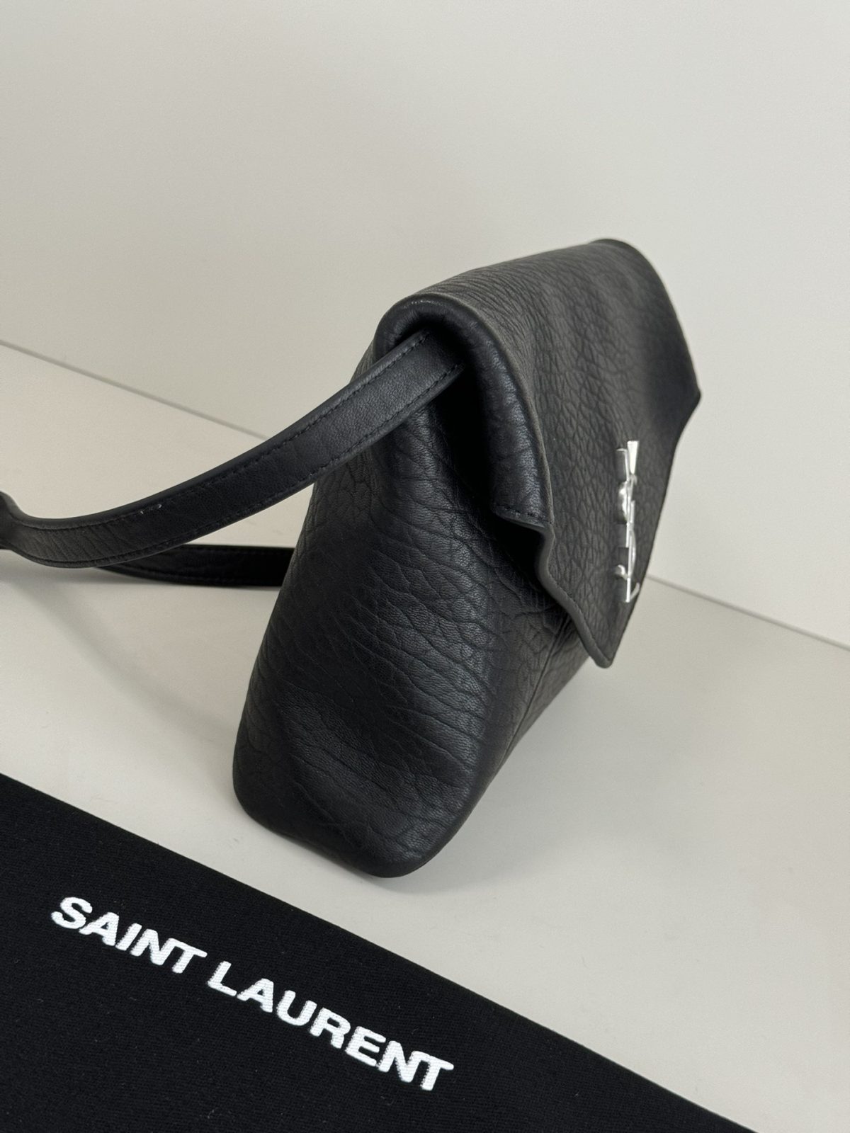 Yves Saint Laurent Cassandre Envelope Messenger In Lambskin - Image 4