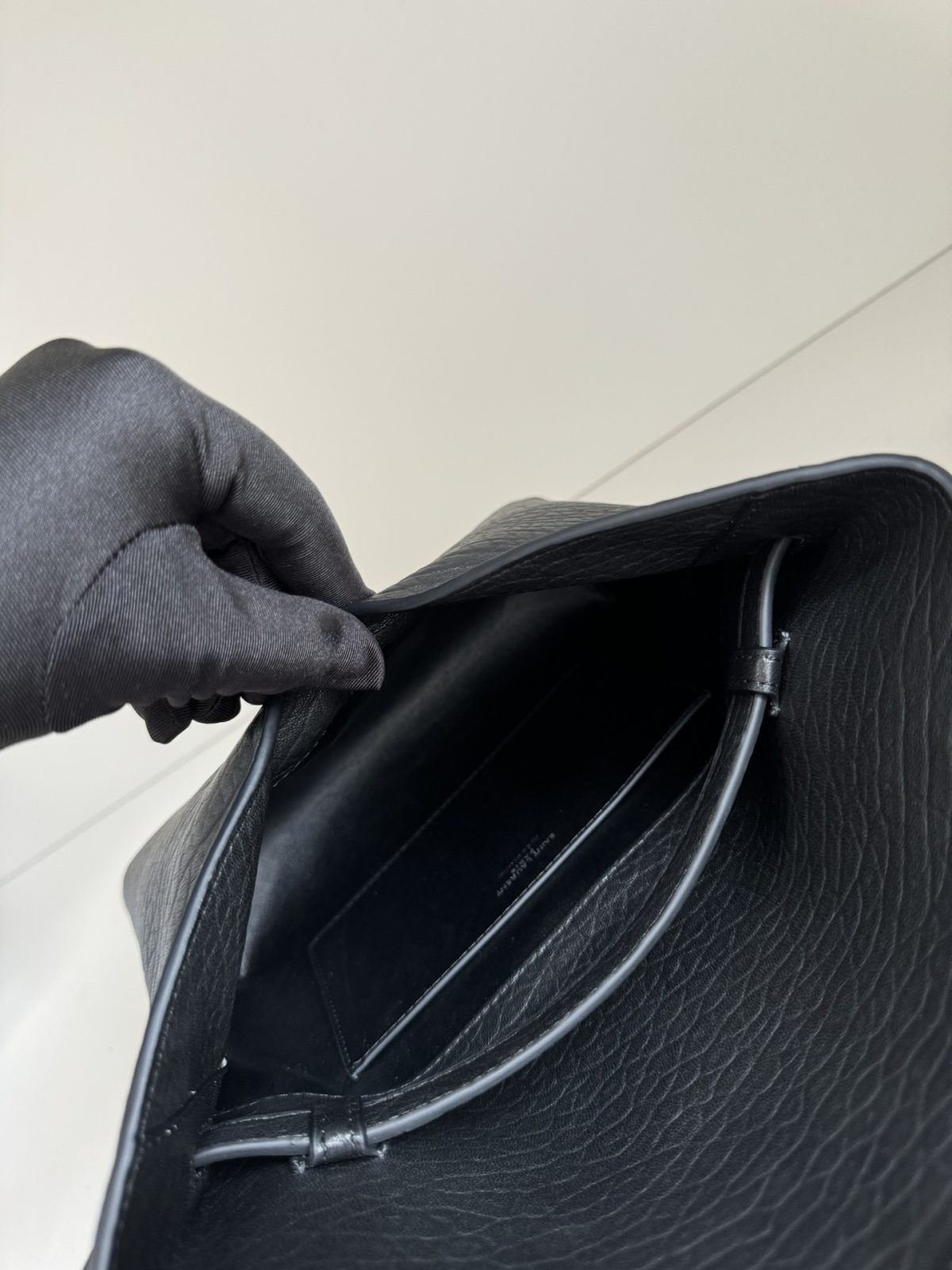 Yves Saint Laurent Cassandre Envelope Messenger In Lambskin - Image 9