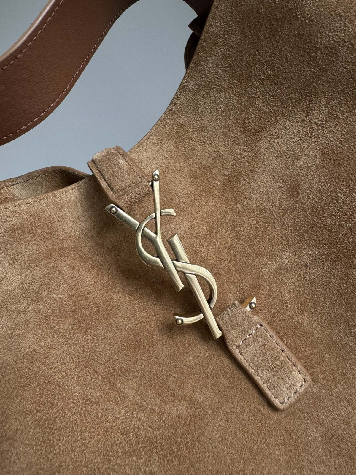 Yves Saint Laurent LE5A7 Large In Suede - Image 6