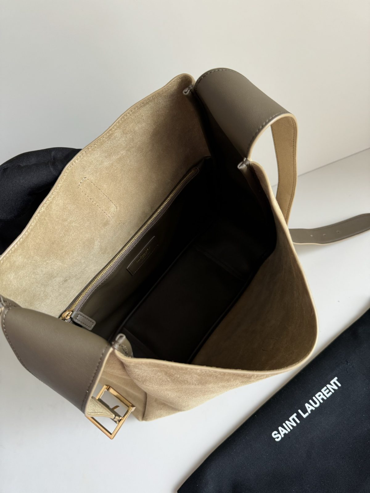 Yves Saint Laurent LE5A7 Large In Suede - Image 7