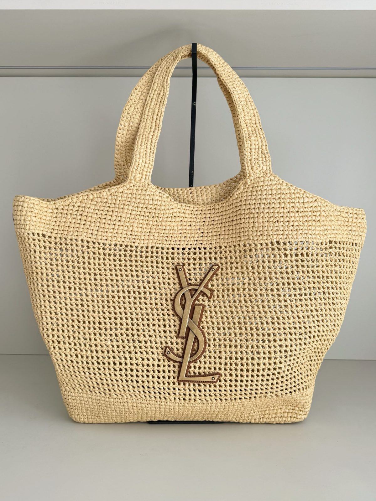 Yves Saint Laurent Icare In Raffia - Image 1
