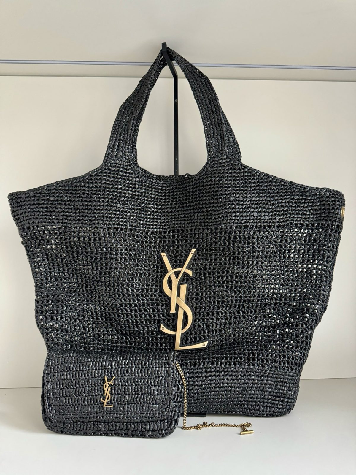 Yves Saint Laurent Icare In Raffia - Image 1
