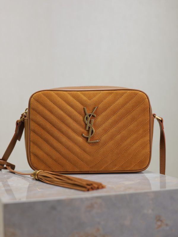 Yves Saint Laurent Lou Camera bag In Suede