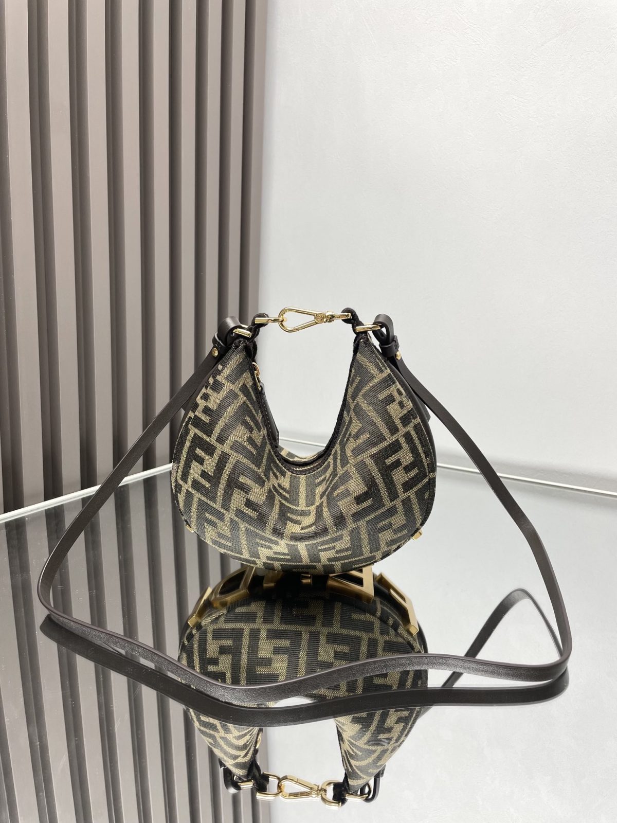 Fendi Graphy Small Hobo Bag - Image 1