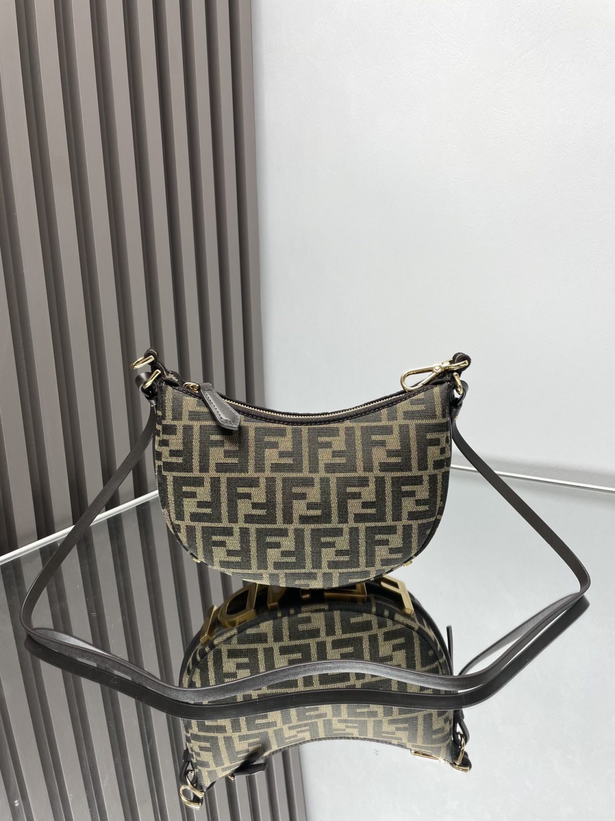 Fendi Graphy Small Hobo Bag - Image 4