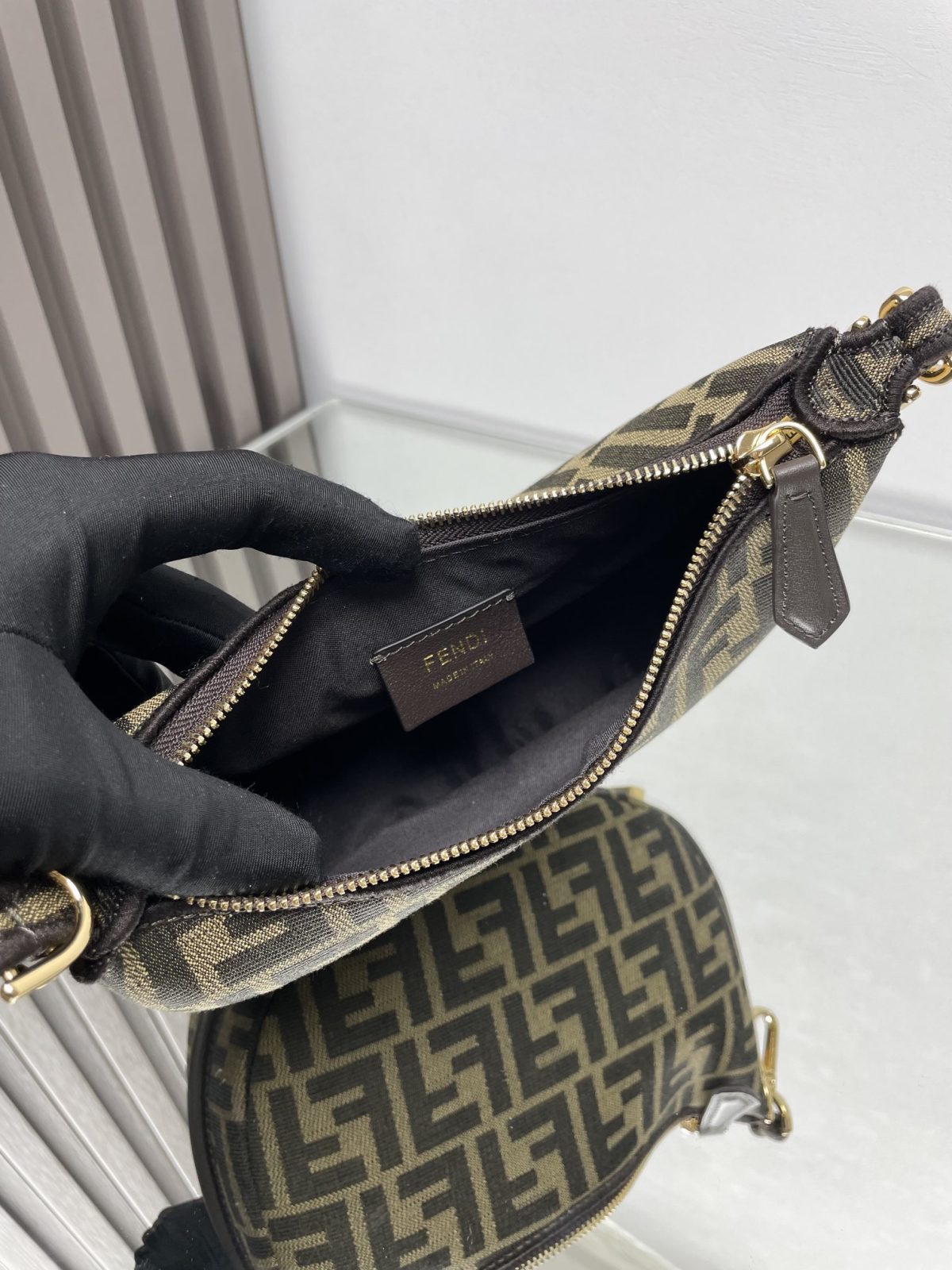 Fendi Graphy Small Hobo Bag - Image 7