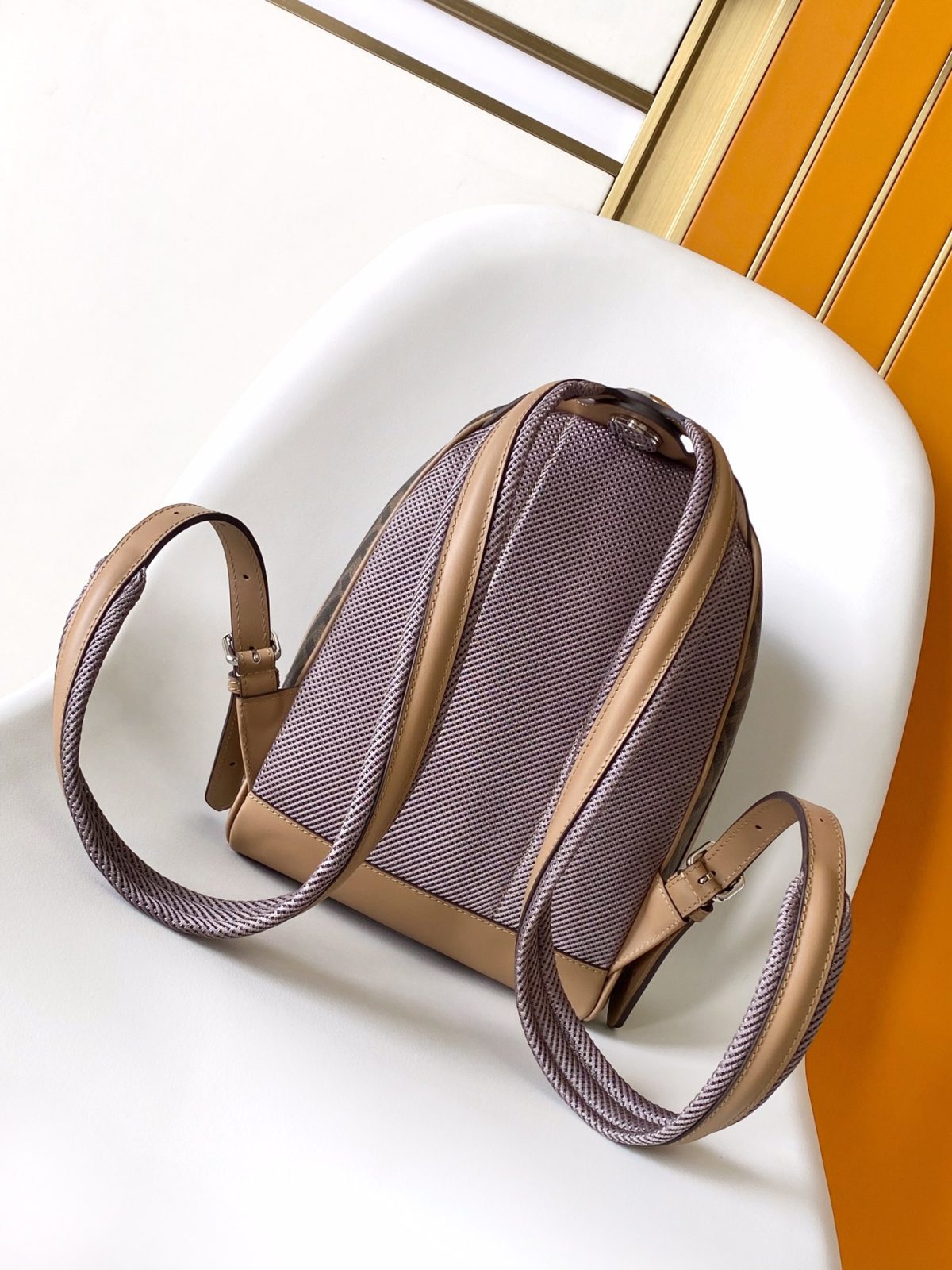 Fendi Chiodo Small Fendi Diagonal Backpack - Image 2