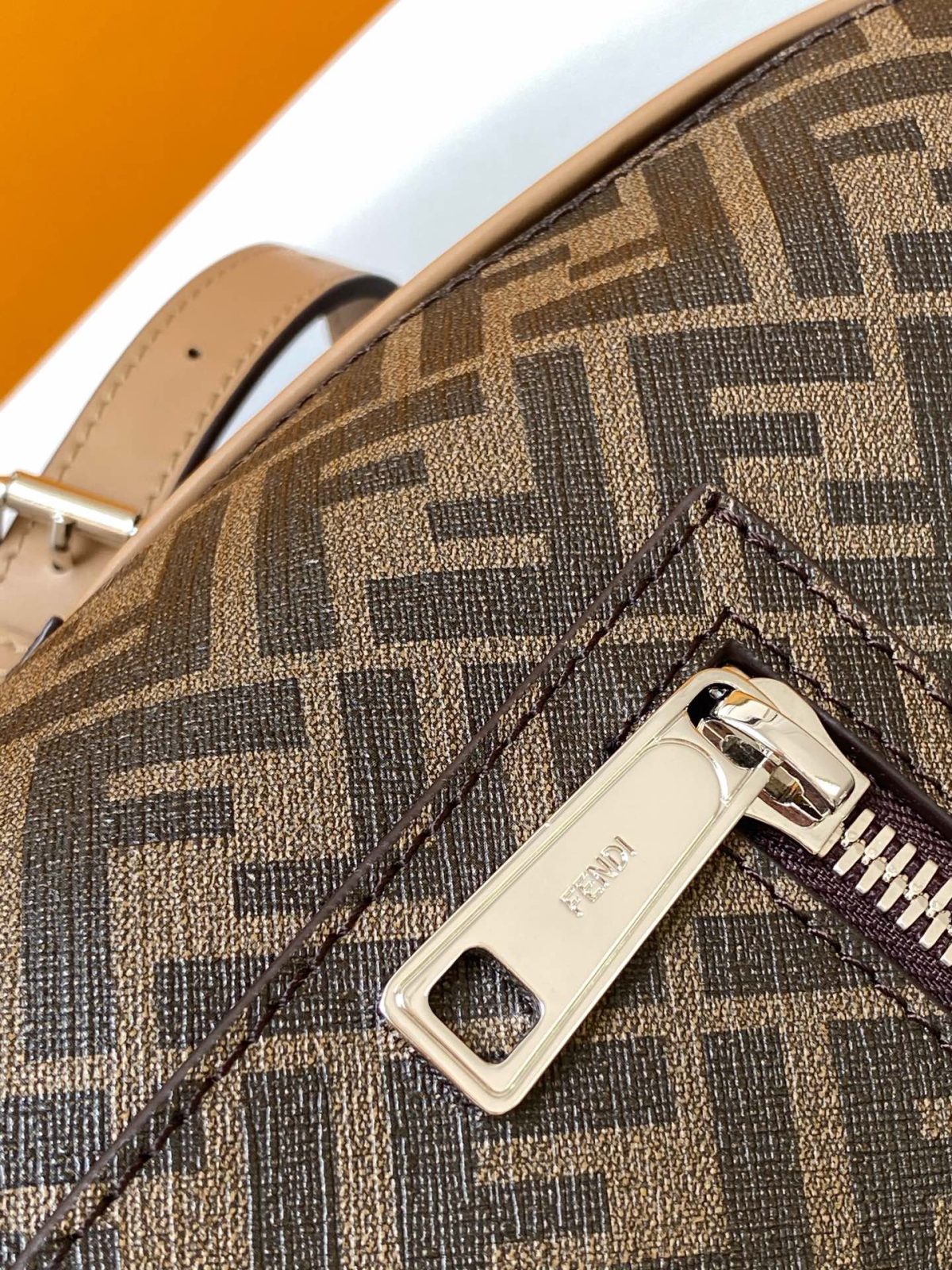 Fendi Chiodo Small Fendi Diagonal Backpack - Image 7