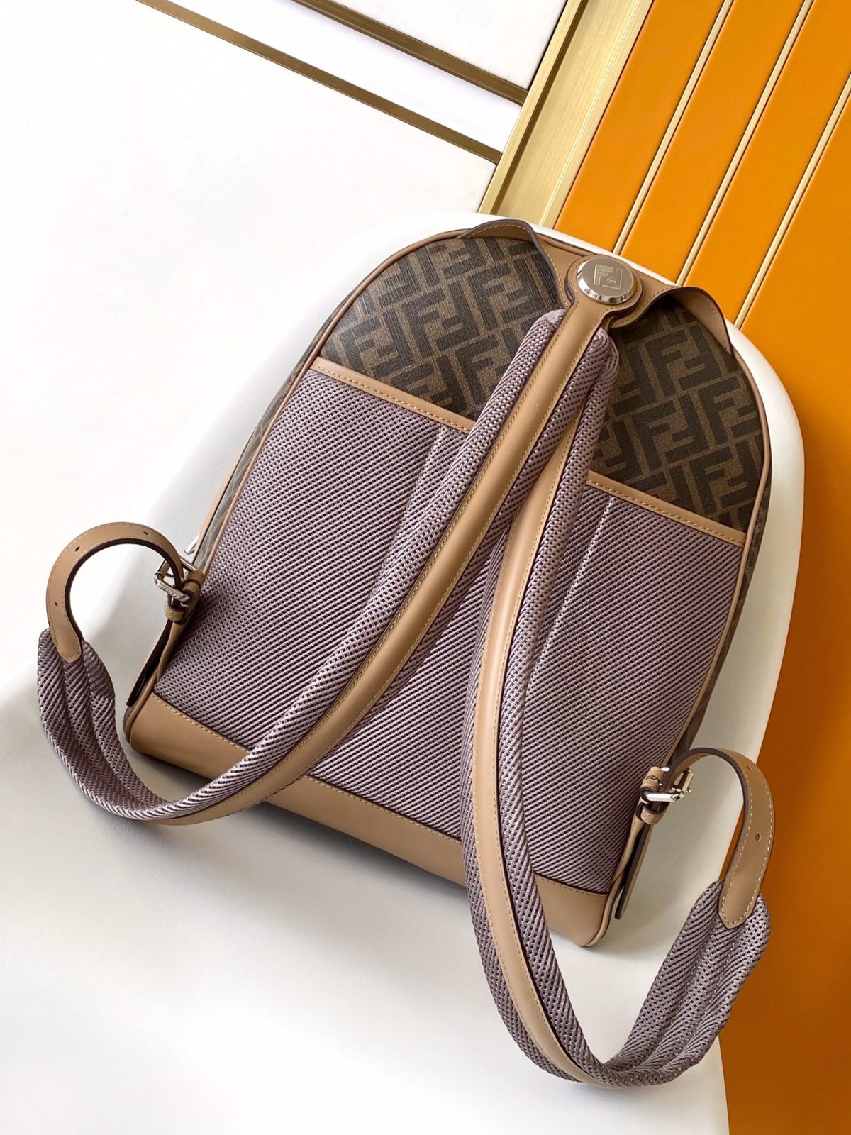 Fendi Diagonal Fendi Chiodo Medium Backpack - Image 2
