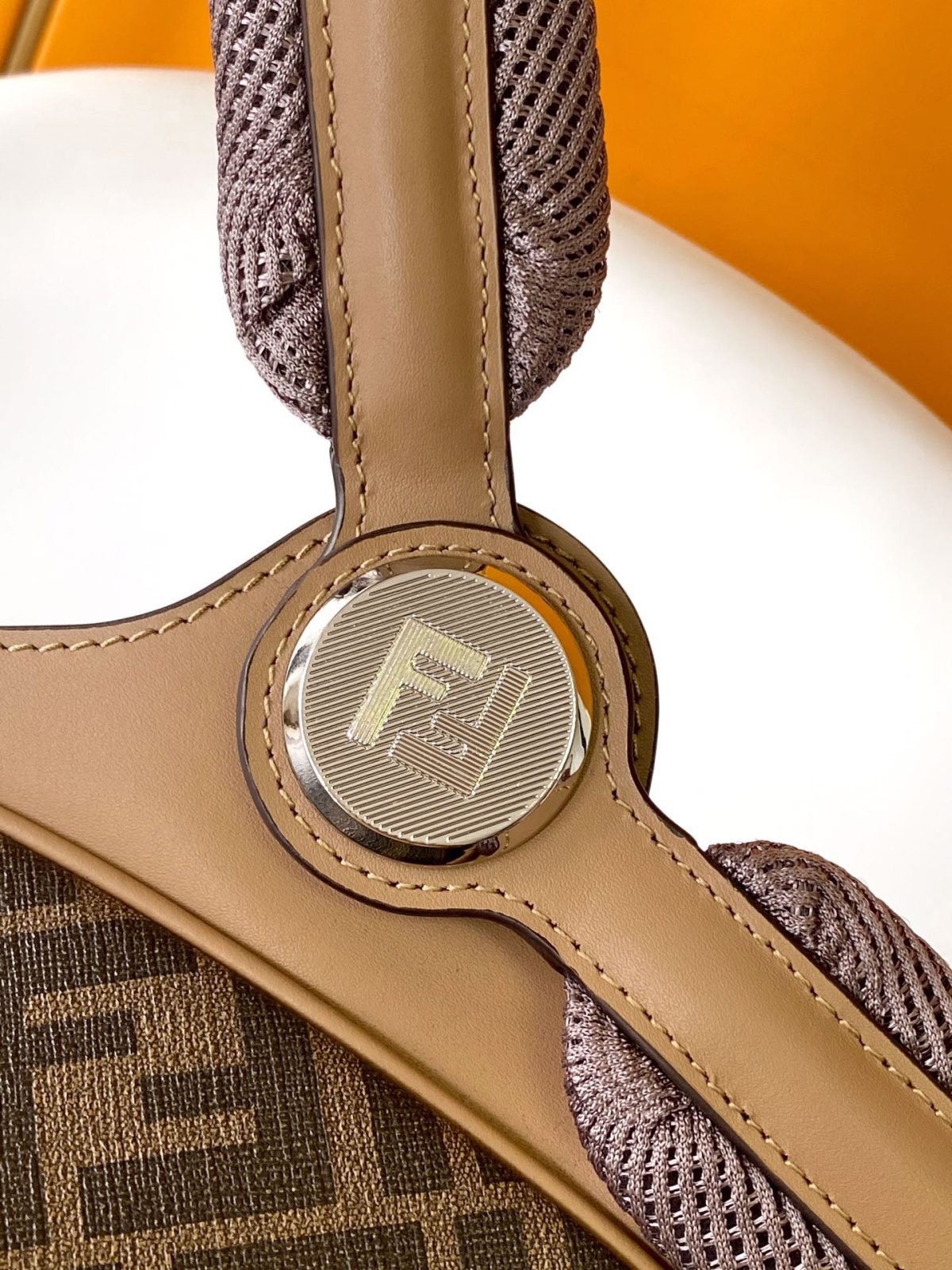 Fendi Diagonal Fendi Chiodo Medium Backpack - Image 5