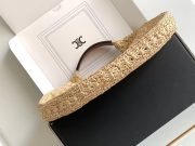 Celine Classic Panier Hobo Bag In Raffia And Calfskin - Image 2