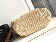 Celine Classic Panier Large Braided Triomphe In Raffia And Calfskin - Image 4