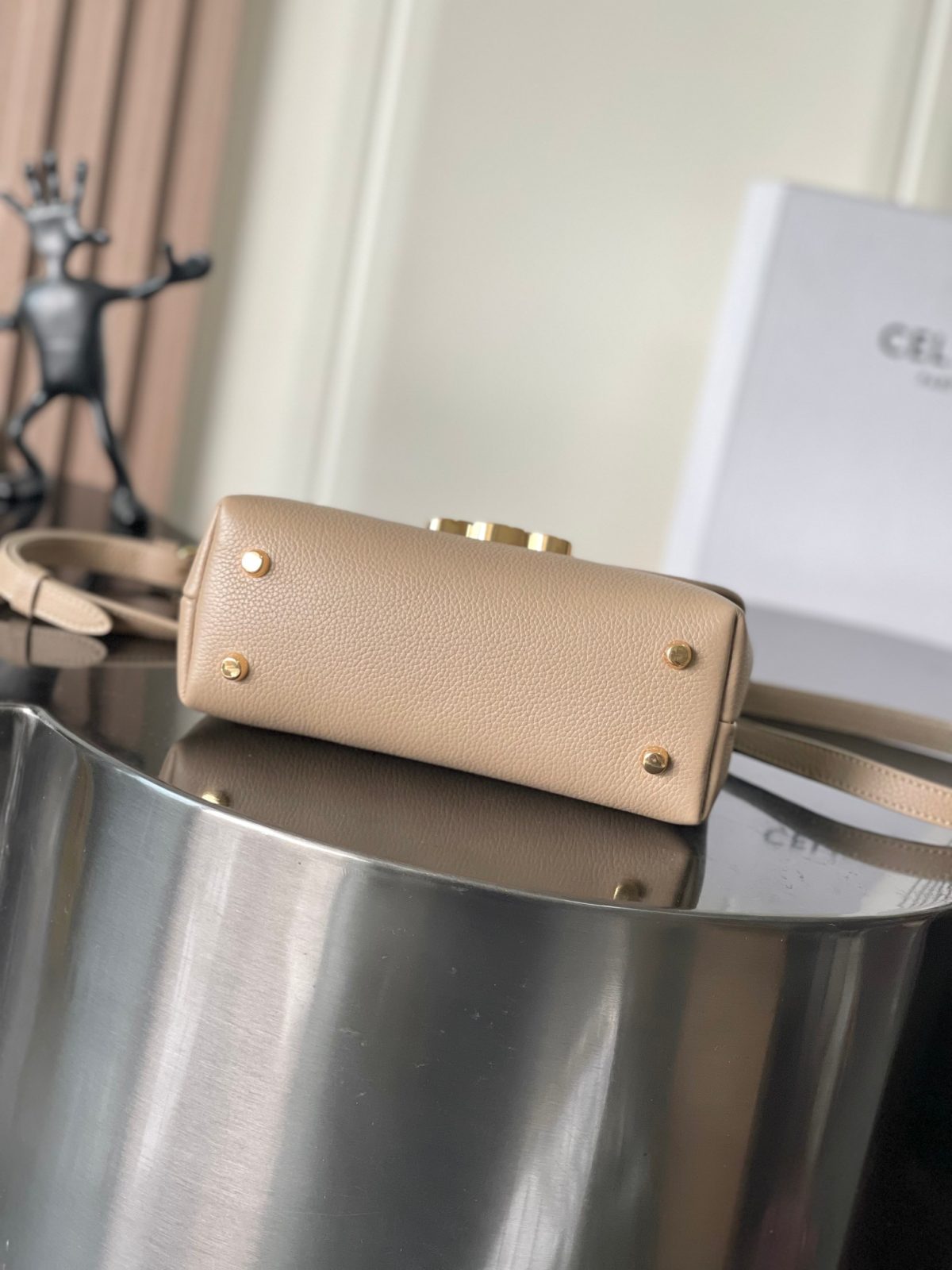 Celine Teen Nino Bag In Smooth Satinated Calfskin - Image 4