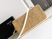 Celine Small Cabas Thais In Raffia And Calfskin - Image 3