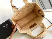 Celine Small Cabas Thais In Raffia And Calfskin - Image 7