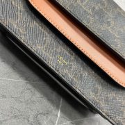 Celine Wallet On Strap In Triomphe Canvas And Smooth Lambskin - Image 5