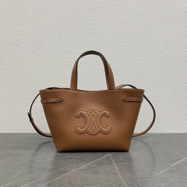 Celine Mini Cabas Anais Cuir Triomphe In Grained Calfskin