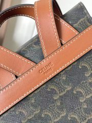 Celine Backpack Bonnie In Triomphe Canvas And Calfskin - Image 6
