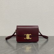 Celine Teen Triomphe Small Bag In Shiny Calfskin