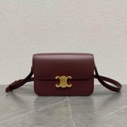 Celine Teen Triomphe Medium Bag In Shiny Calfskin