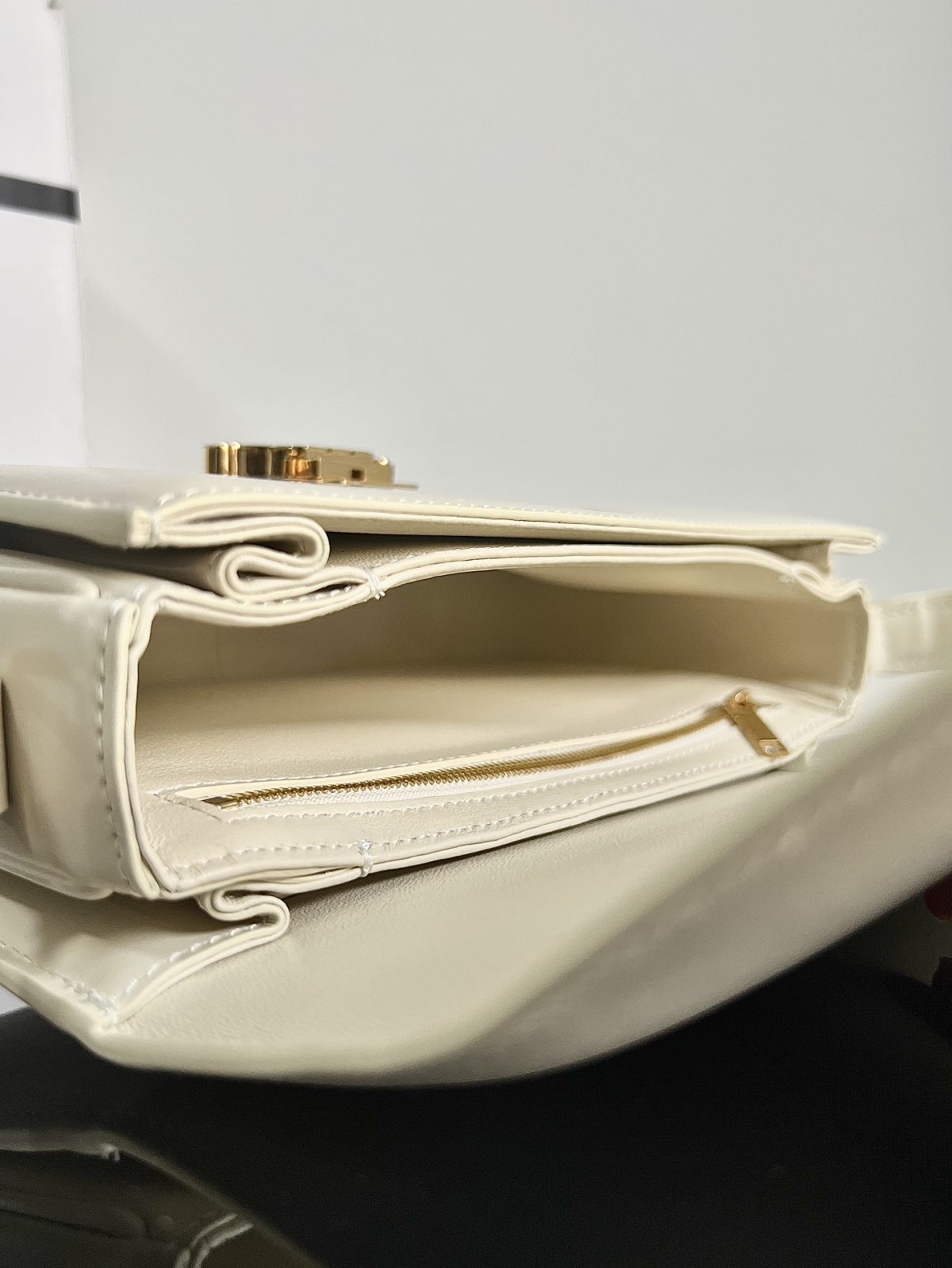 Celine Teen Triomphe Medium Bag In Shiny Calfskin - Image 6