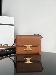 Celine Teen Triomphe Small Bag In Shiny Calfskin