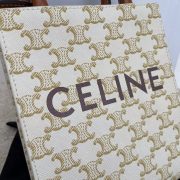 Mini Vertical Cabas In Triomphe Canvas With Celine Print - Image 4