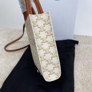 Mini Vertical Cabas In Triomphe Canvas With Celine Print - Image 3