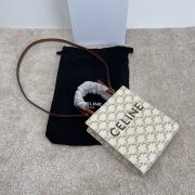 Mini Vertical Cabas In Triomphe Canvas With Celine Print - Image 7